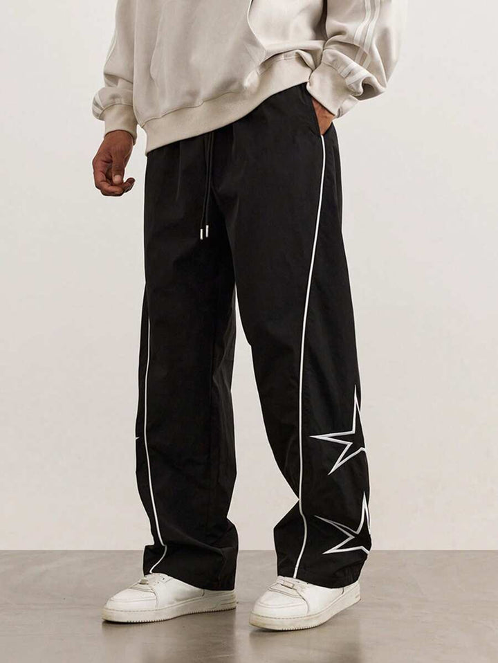 Leisure pants for men with contrasting side stripes Lune London