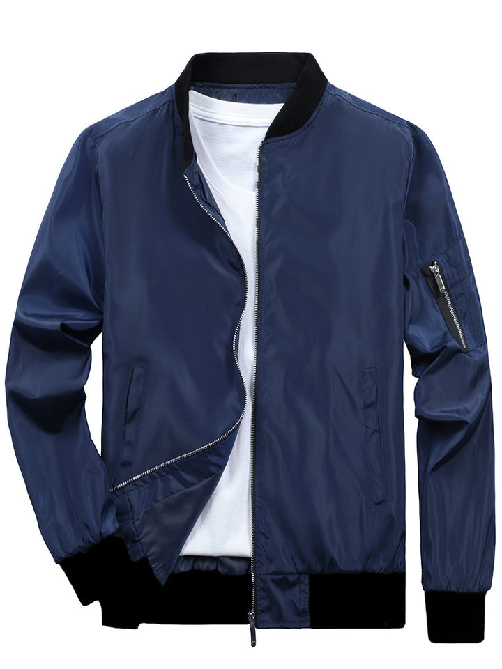 Sporty bomber jacket for men with practical zip pockets Lune London