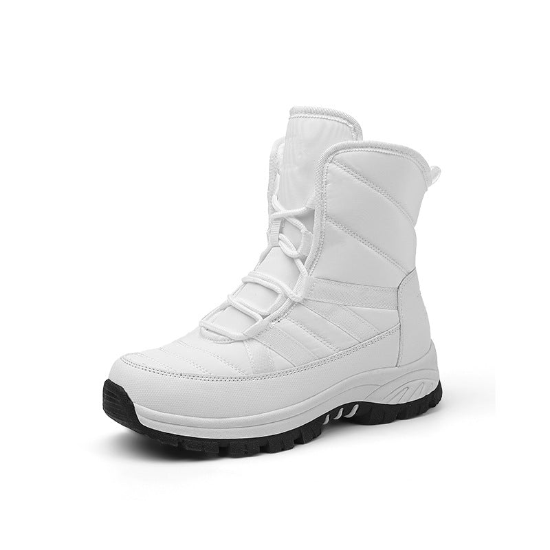 Women's waterproof winter boots, padded, with non-slip sole and elastic quick-lacing system Lune London
