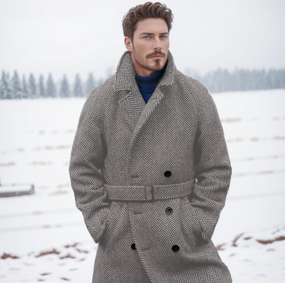 Elegant Duffle coat for men with modern details and practical pockets Amarae