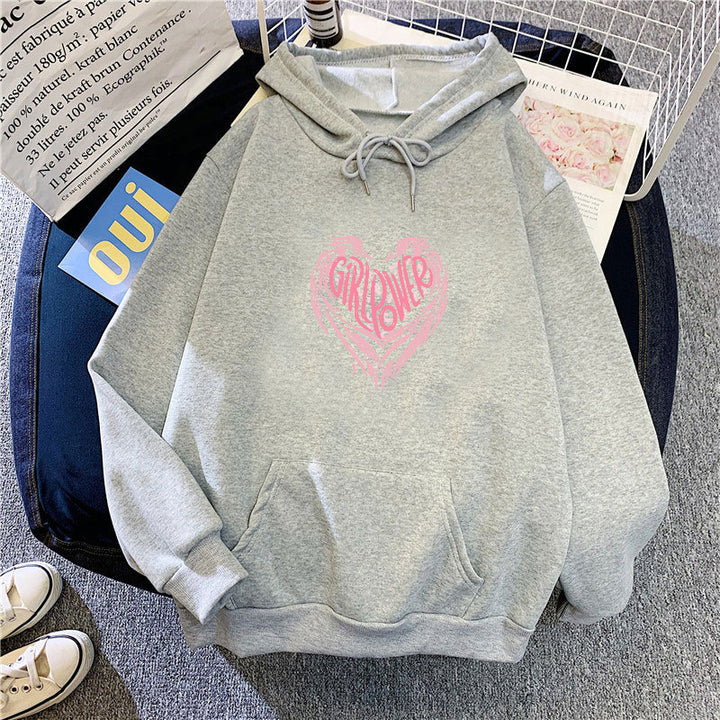 Women's hoodie with creative heart design Chic & Stil