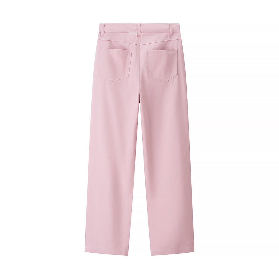 Lune London high-waisted elegant pants for ladies with diamond pattern
