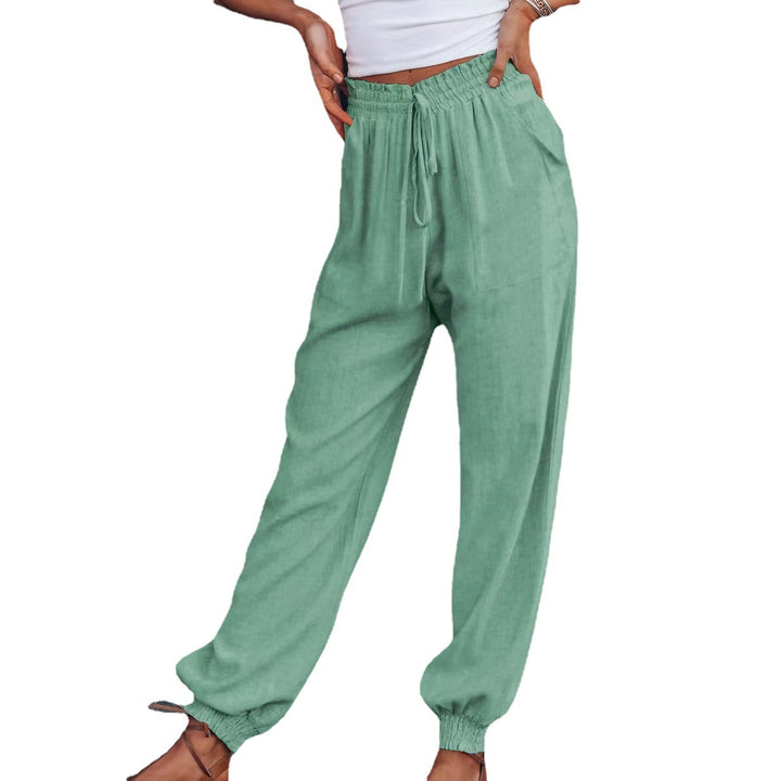 Ladies Light, elastic Jogging Pants with practical pockets Lune London