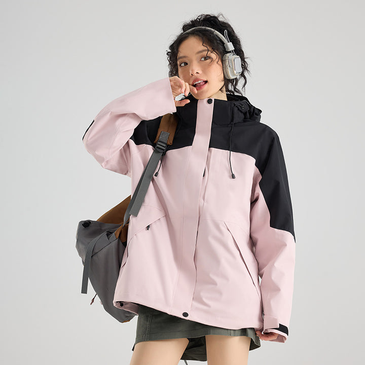 Women's waterproof, breathable functional parka with hood and loose fit Amarae
