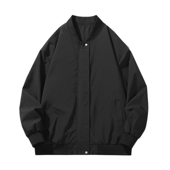 Men's sporty transition jacket with high collar and practical side pockets Lune London