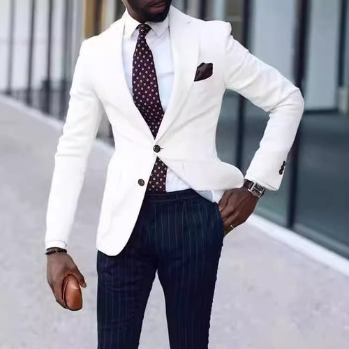 Elegant linen blazer for men with slim fit Amarae