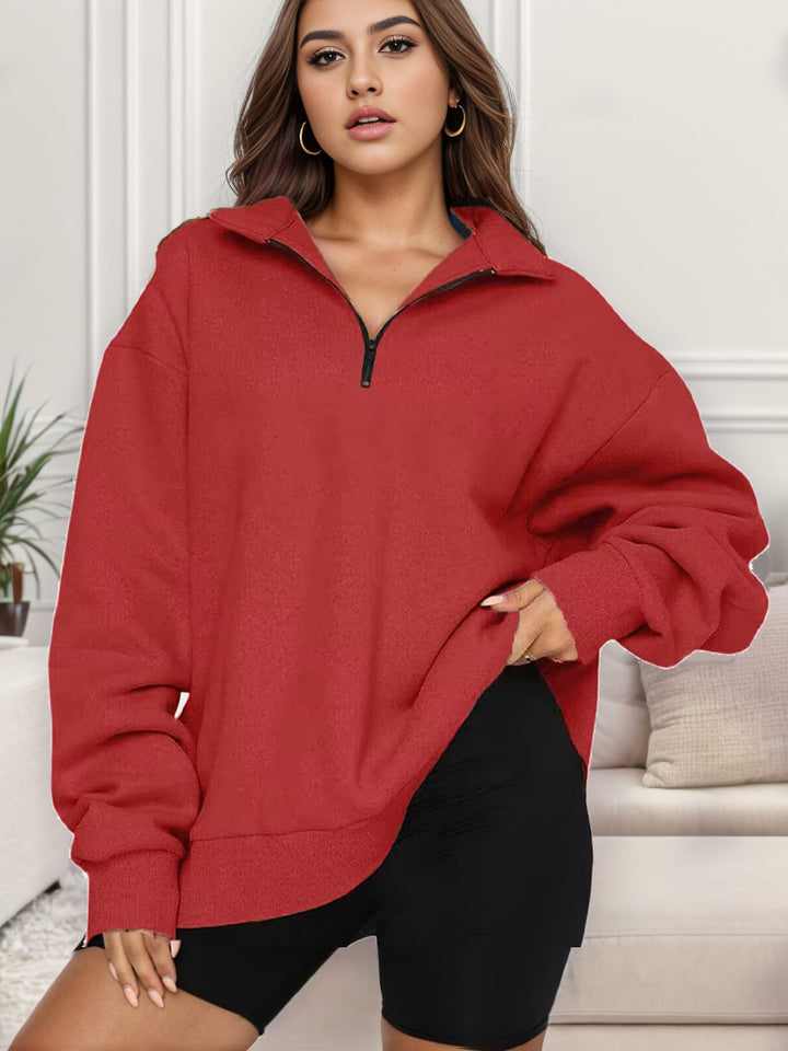 Oversized sweatshirt for women with high collar Amarae