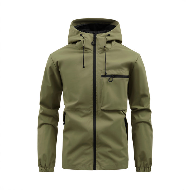 Veste de pluie respirante pour hommes avec capuche réglable Lune London