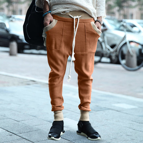 Casual men's jogger pants with side pockets and elastic waistband Amarae