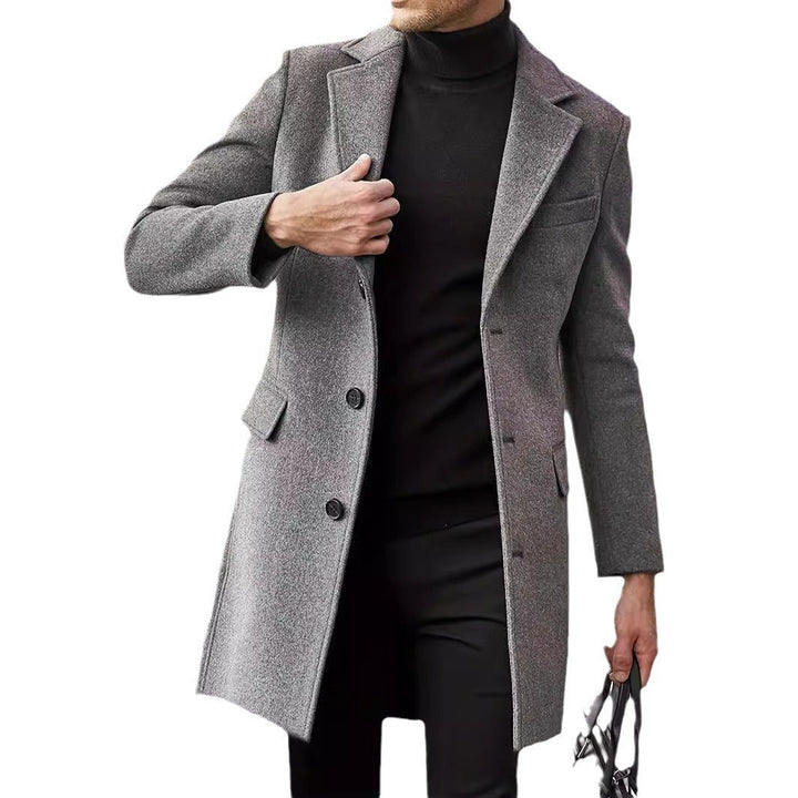 Men's elegant, classic wool coat Lune London