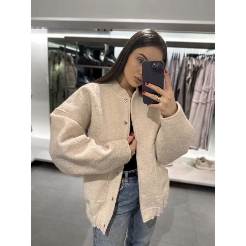 Cool oversized wool blend jacket Women Amarae