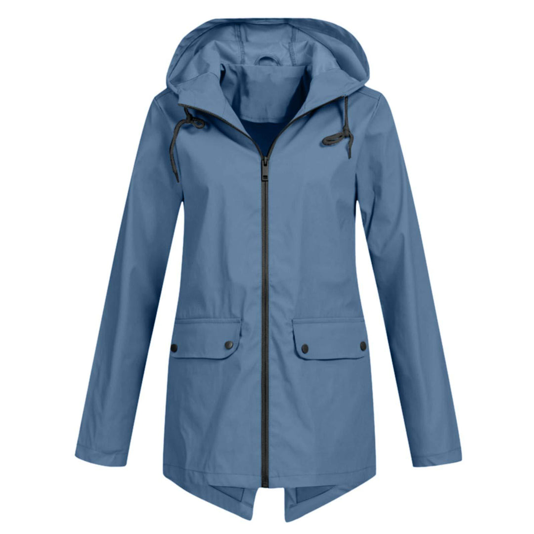 Women's water-resistant transitional jacket with adjustable hood and practical pockets Lune London