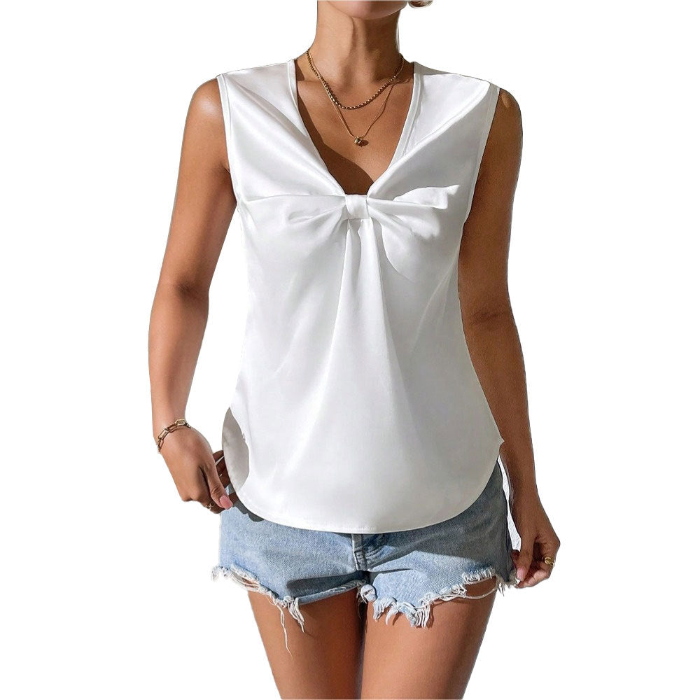 Blouse Chic pour Femmes avec Détail en Nœud Chic & Stil