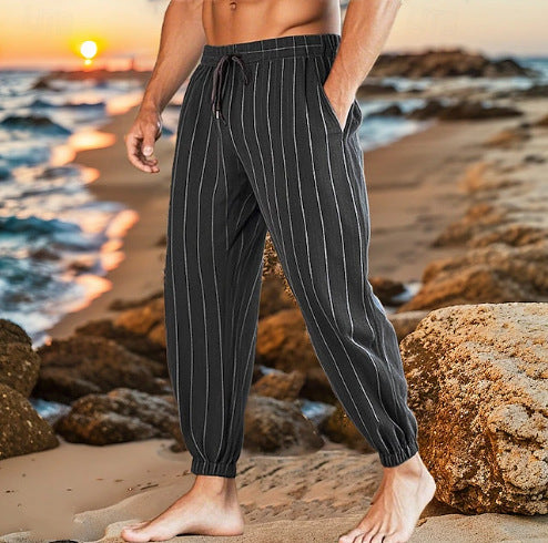 Leisure pants for men with elastic waist and side pockets Lune London