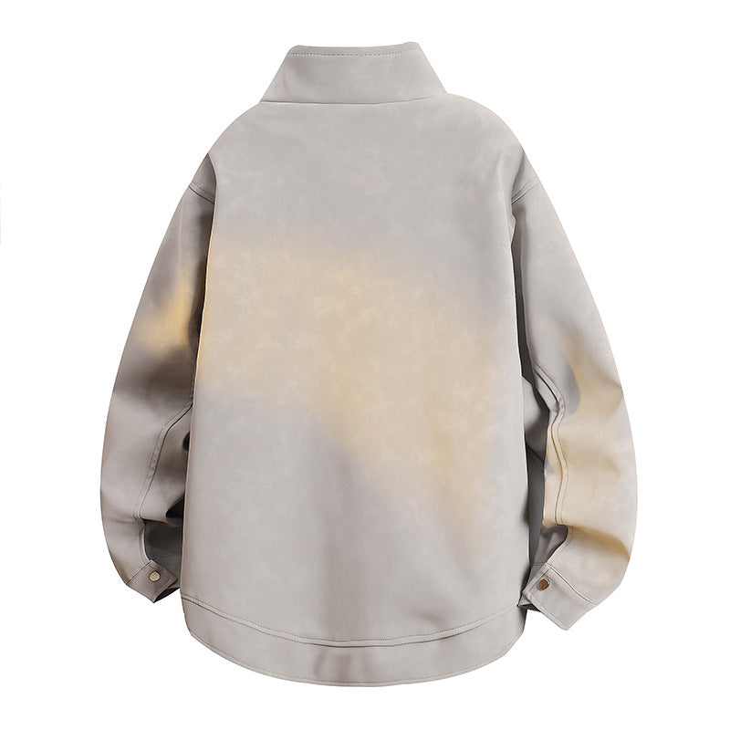 Fashionable women's transitional jacket with a luxurious texture and a practical zipper Lune London