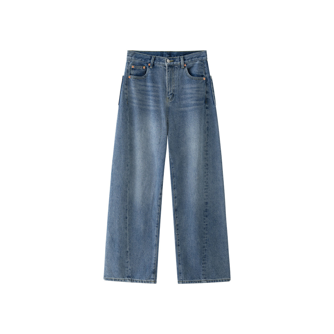 Women's Extra Wide Denim Baggy Pants with High Waist and Relaxed Fit Amarae