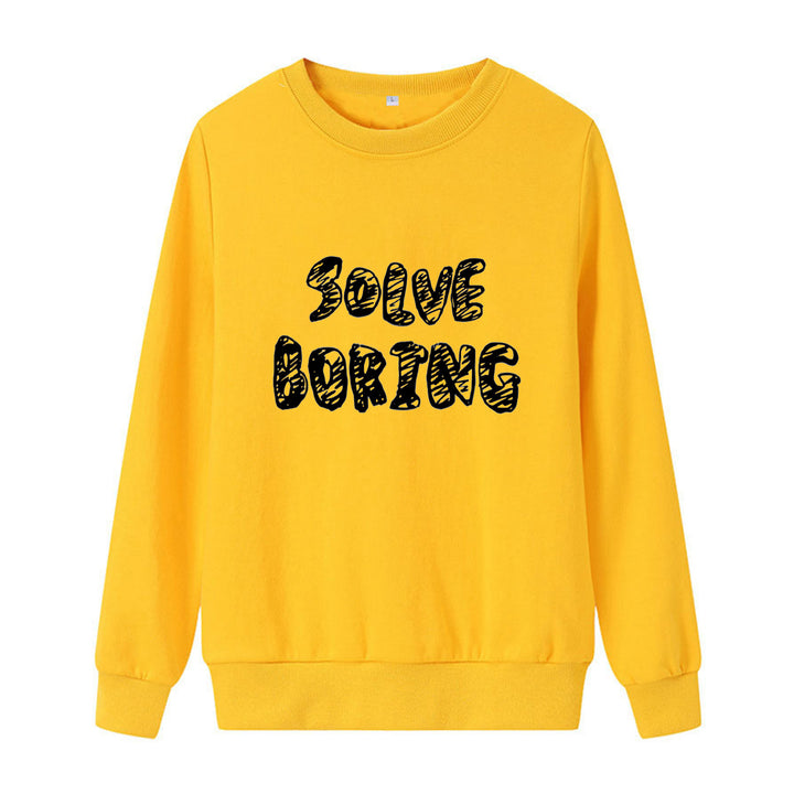 Women's casual sweatshirt with creative lettering Chic & Stil