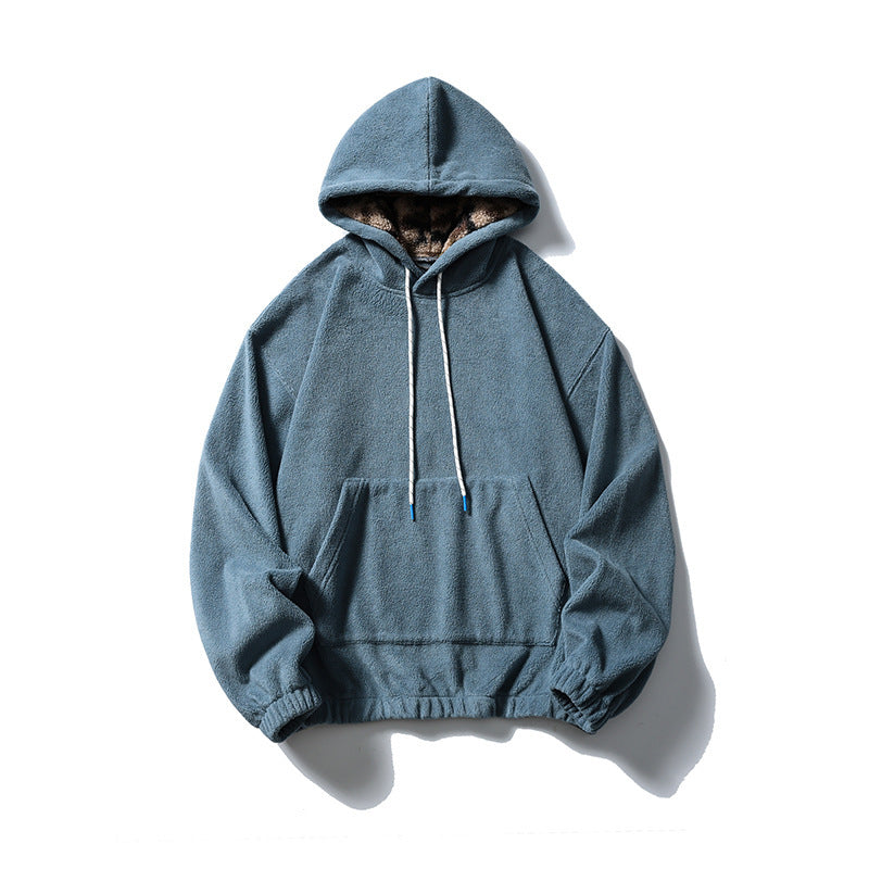 Unisex Oversize-Fleece-Hoodie with teddy lining, kangaroo pocket and elastic hem Amarae