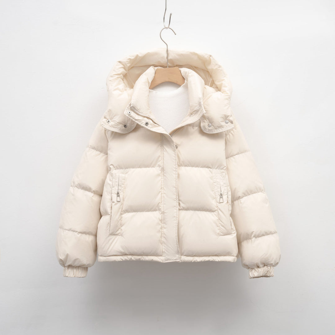 Women's Puffer Jacket with Detachable Hood and Voluminous Fit Lune London