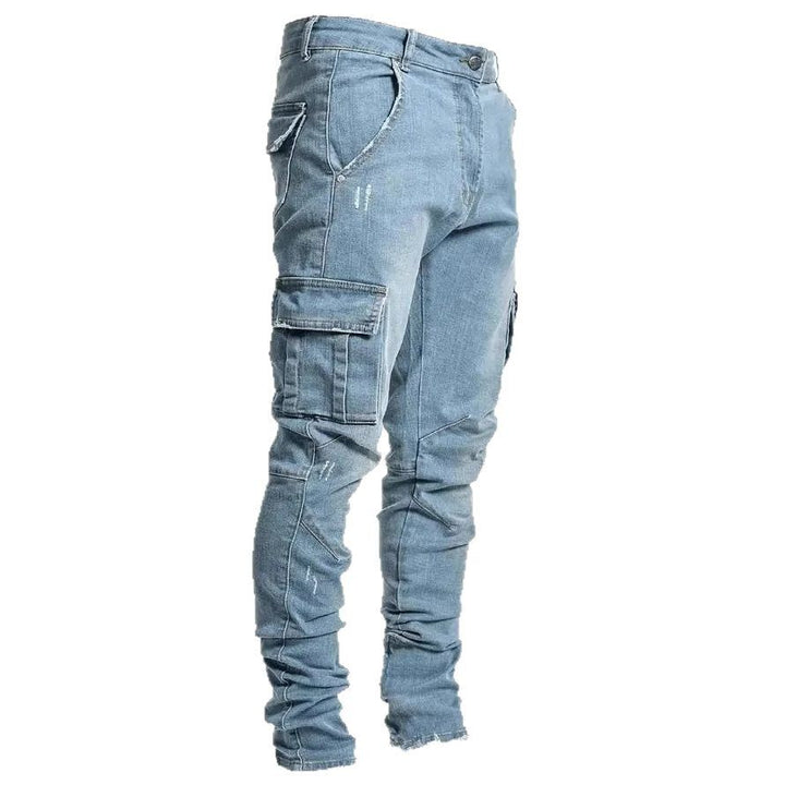 Men's cargo jeans with multifunctional pockets and modern slim fit Lune London