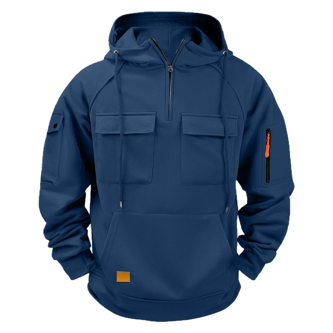 Men's hoodie with practical pockets and chic sporty design