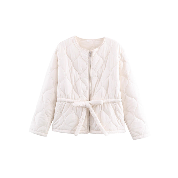 Quilted casual jacket for women with waist belt Lune London