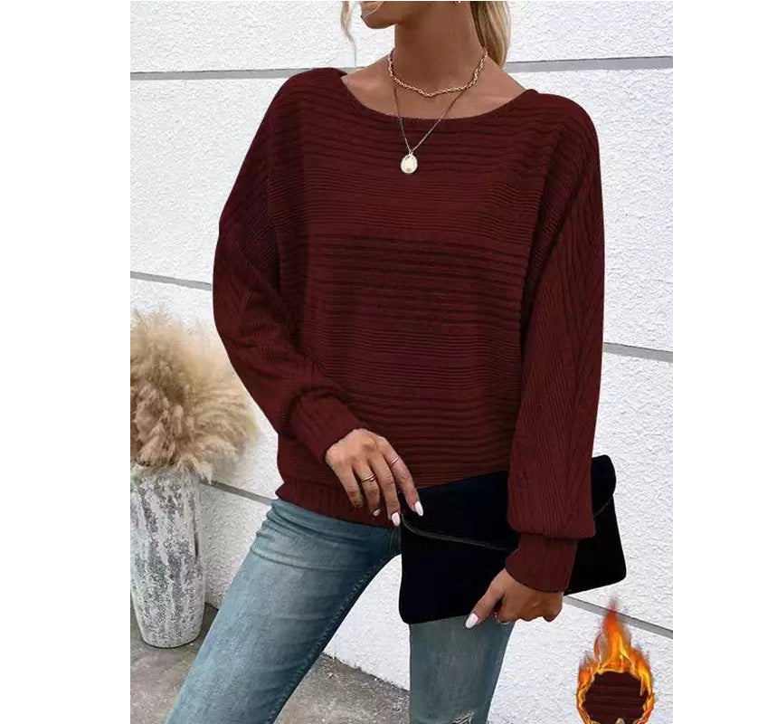 Pull texturé décontracté pour femme à coupe ample Chic & Stil