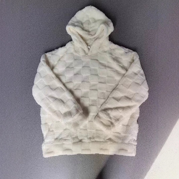 Men's hoodie in comfortable fleece with textured surface Amarae