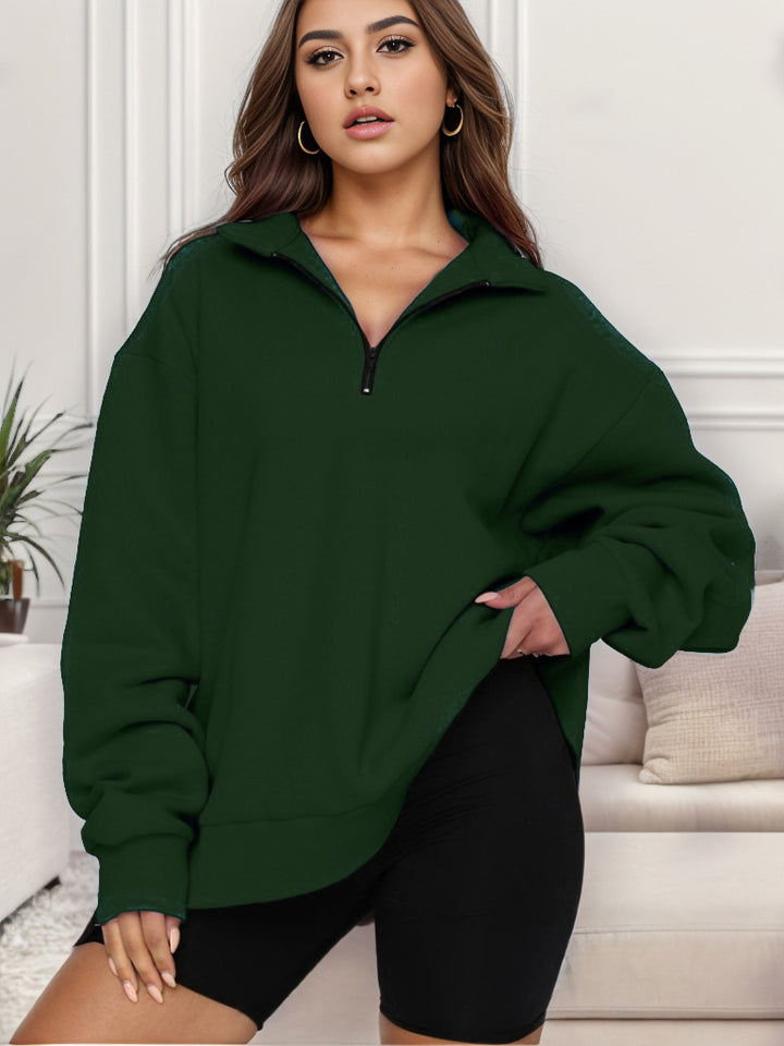Oversized sweatshirt for women with high collar Amarae