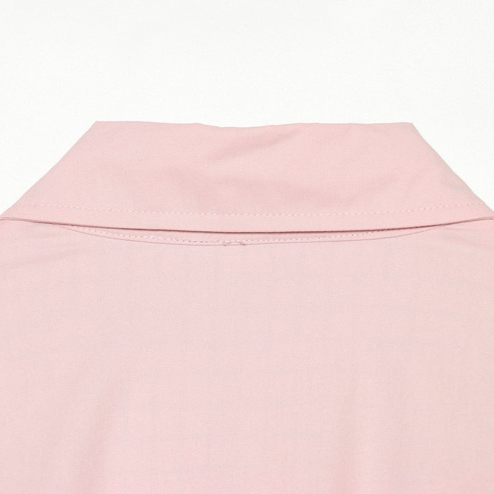 Women's Cropped Bomber Jacket with Shirt Collar, Elastic Hem and Checked Lining Amarae