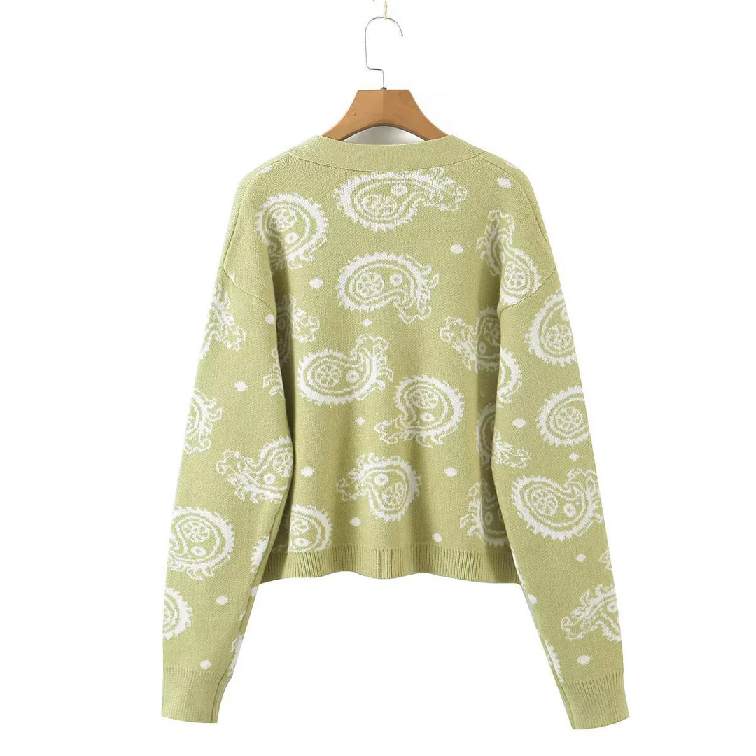 Lady vest with V-neck and floral patterns Lune London
