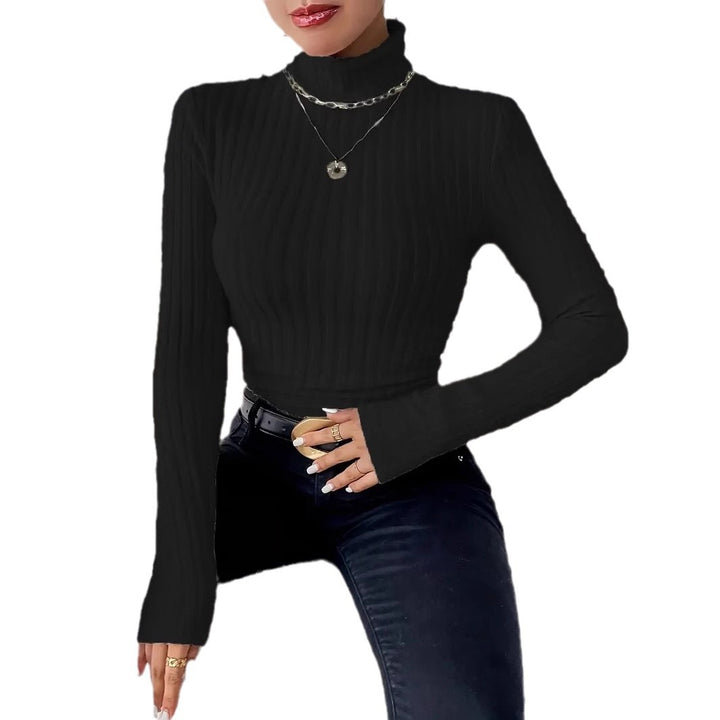 Ladies Elegant and comfortable high neck top Lune London