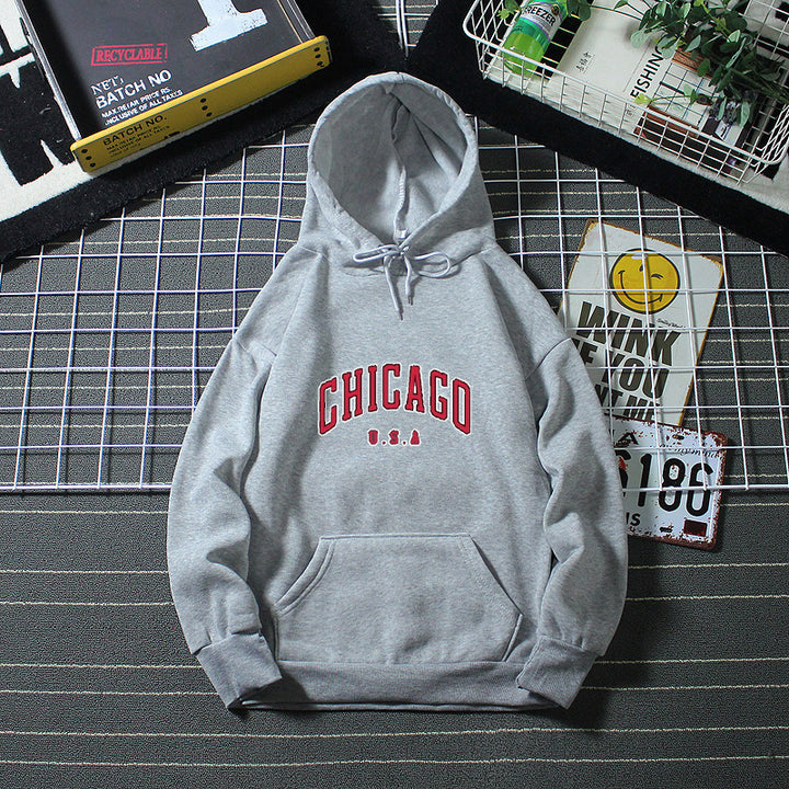 Women’s hoodie with urban Chicago print Chic & Stil