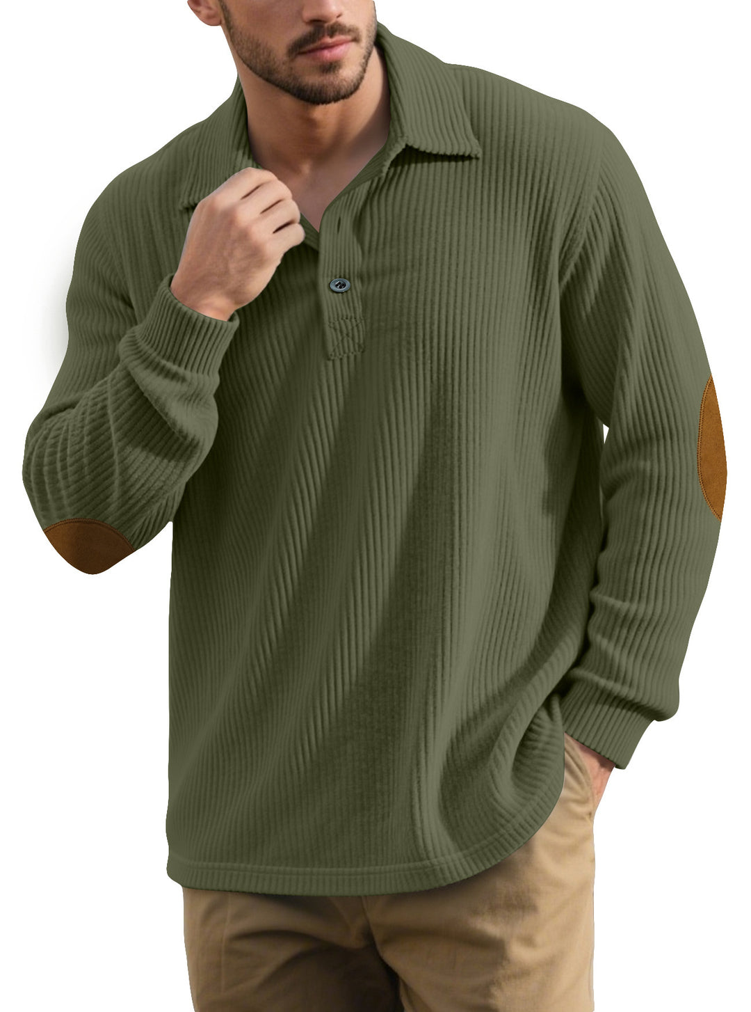 Men's Long Sleeve Polo Lune London