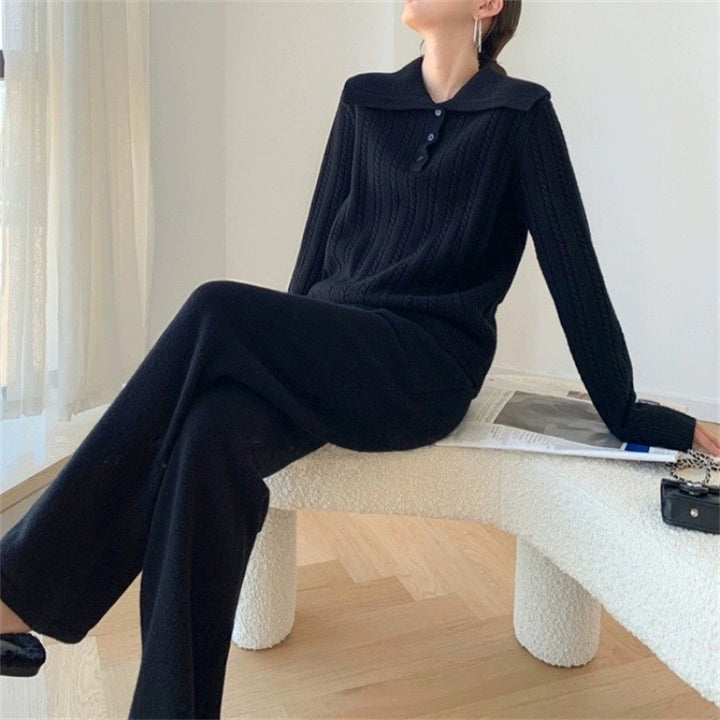 Knit sweater for women with removable collar Lune London