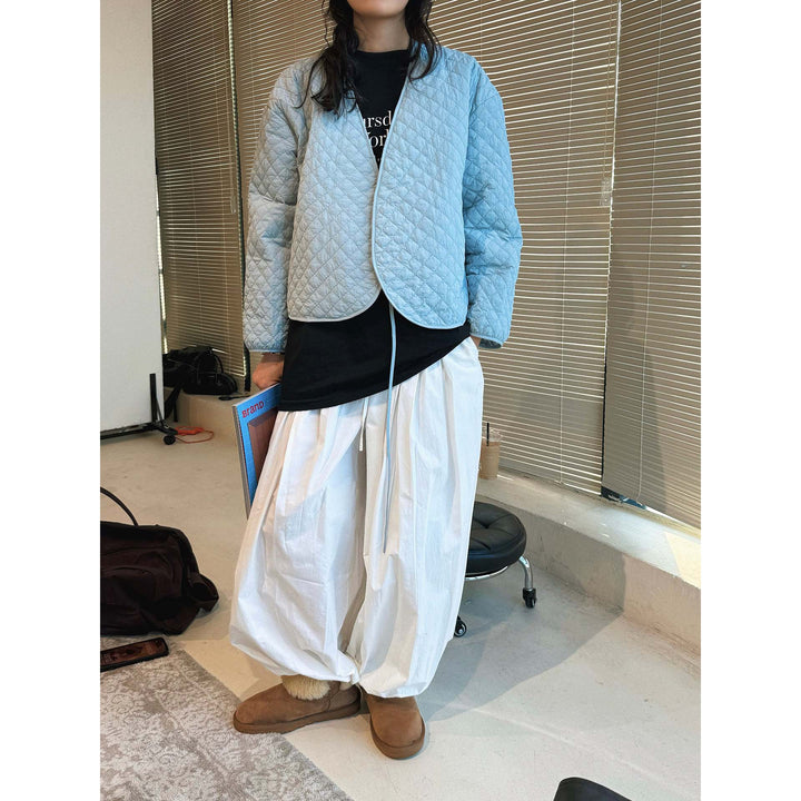Women's Quilted Kimono Quilted Jacket with Ties Amarae