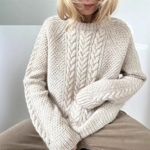 Knit sweater for women with a detailed textured pattern Amarae