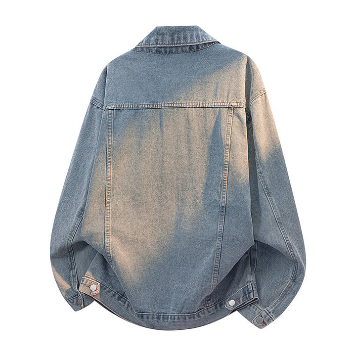 Ladies Oversize Jean Jacket with Color Gradient Amarae