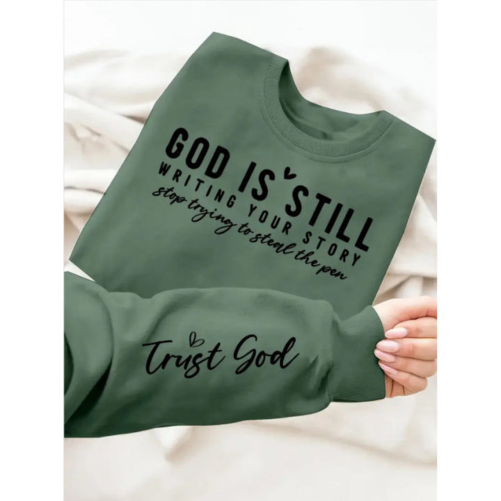 Women’s sweatshirt with inspiring lettering and soft material Lune London