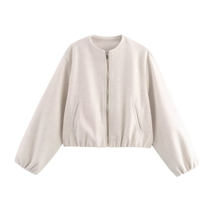 Veste bomber élégante pour femmes avec coupe décontractée et fermeture éclair