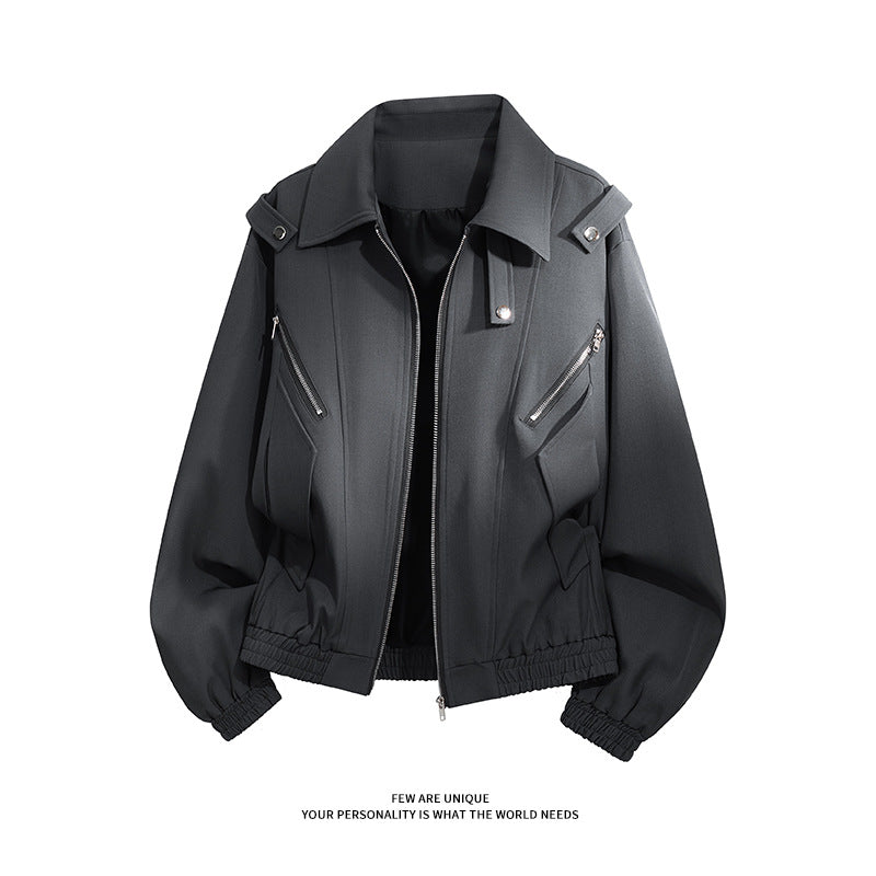 Ladies stylish windbreaker jacket with functional zip pockets and elastic cuffs Lune London