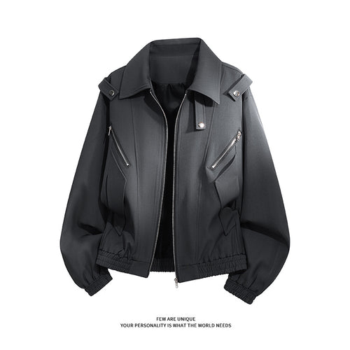 Ladies stylish windbreaker jacket with functional zip pockets and elastic cuffs Amarae