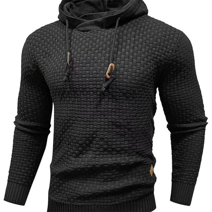 Men's hoodie with textured design Lune London