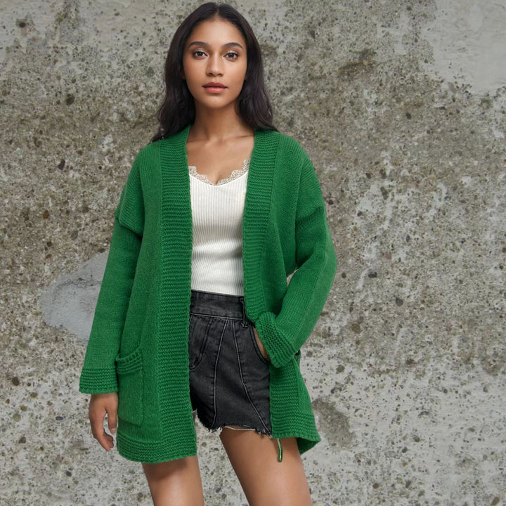 Knitted jacket for women in an oversized casual style Lune London