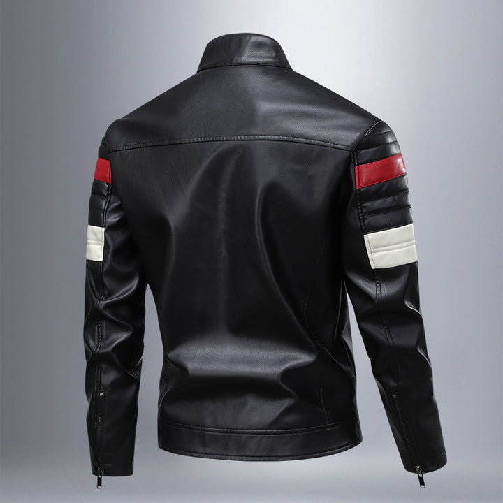 Lune London men's leather motorcycle jacket