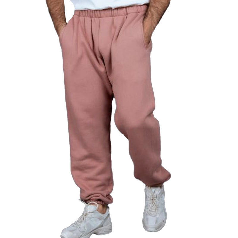 Men's sporty casual pants with elastic waistband and practical side pockets Chic & Stil