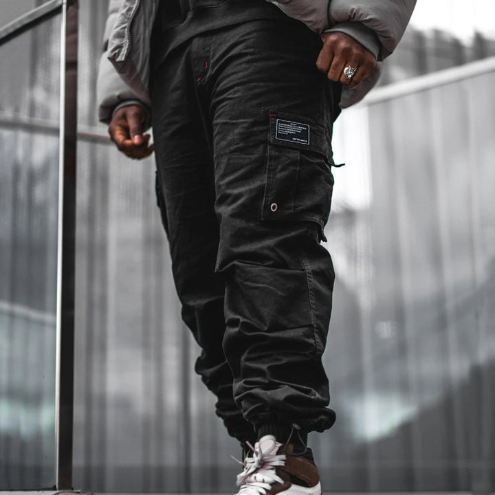 Men's cargo pants with practical pockets and chic and stylish cuffs