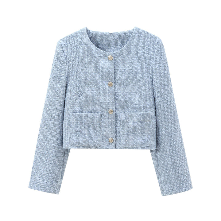 Women Short Cut Designer Jacket with Structured Fabric Amarae