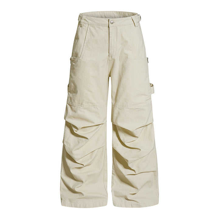 Women's Wide Cargo Pants with Reinforced Knee Areas and Multifunctional Pockets Amarae
