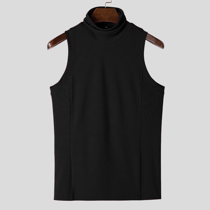 Lune London Women's Sleeveless Sports Tank Top with High Collar